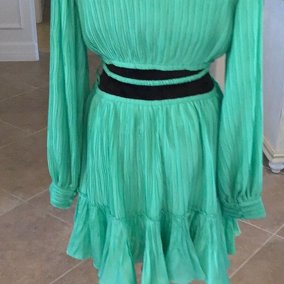 Jonathan Simkhai London cutout dress, color is kiwi, size medium - Picture 8 of 8